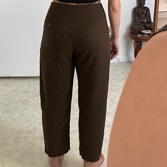 Wilfred Free Brown Wool Trousers, size 4 Women’s. Cropped to ankle length. - Picture 2 of 6